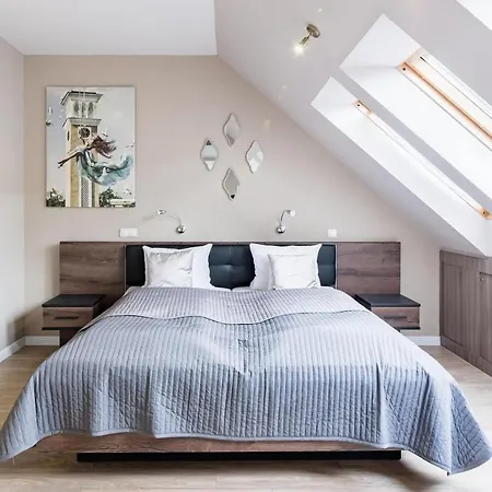 Sunny And Penthouse With Private Garage Apartment