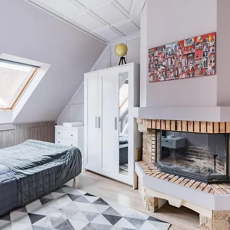 アパート Sunny And 3-bedroom Penthouse With Garage ブダペスト