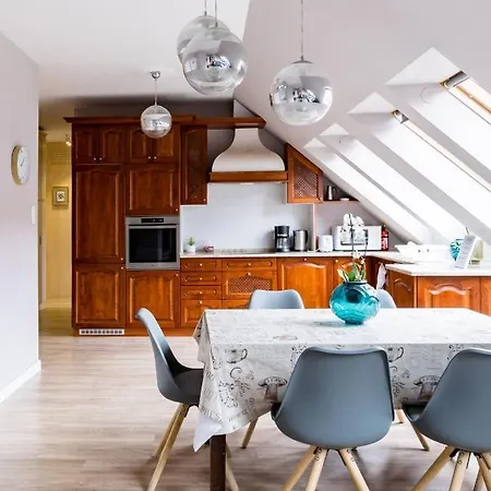 Sunny And 3-bedroom Penthouse With Garage アパート ブダペスト