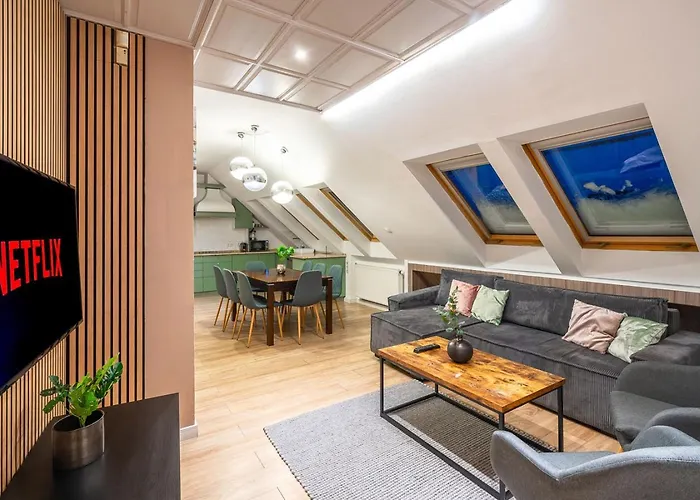 Sunny And 3-bedroom Penthouse With Garage Appartement