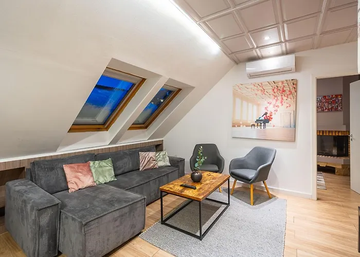 Sunny And 3-bedroom Penthouse With Garage Appartement